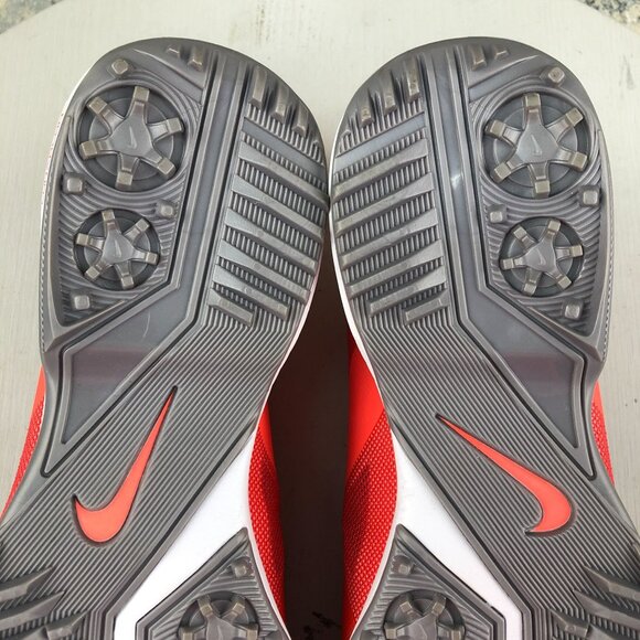 Nike Women's 8.5 Hyperfuse Lunar Summer Lite Red Orange Golf Shoes 483325-600 - Picture 10 of 14